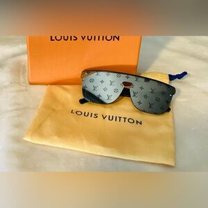 Louis Vuitton Waimea Black Sunglasses Monogram Logo